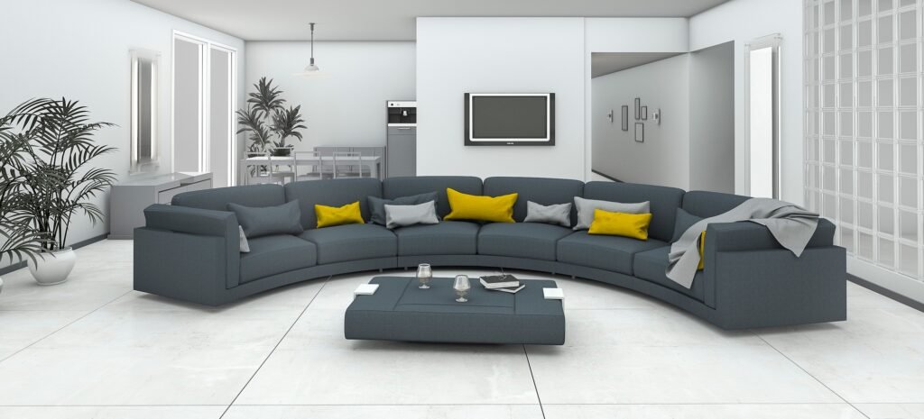 curved furniture