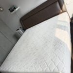 King size bed frame brown
