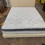 White Queen Bed frame and Mattress