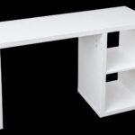 White Study Table with Drawer