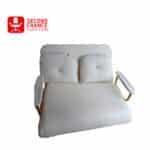 Modern Folding Sofa Bed- White PU Leather