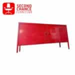 Red Metal Cabinet