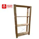 Wooden 4-Tier Shelf Rack