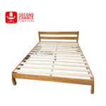 Solid Wood Bed Frame with Slatted Base