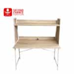 Wooden Study Desk with Shelf