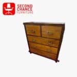 Wooden Dresser with 5 Drawers