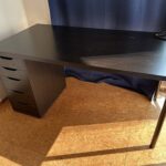 Black Study Desk with drawer