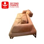 Orange Suede Sofa-Modern Design