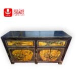Antique Chinese Cabinet with Hand-Painted Details