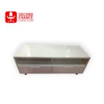 White Modern Tv Console with Drawers