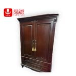 Antique Wooden Cabinet with Carvings