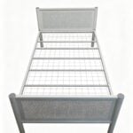 white metal single frame